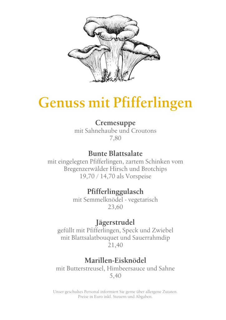 Pfifferling 2026 für WEB
